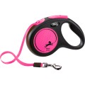 Lesa Retractabila Neon, Banda, Roz Neon, Marime M: 5 m/Pana la 25 kg