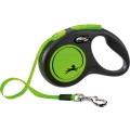 Lesa Retractabila Neon, Banda, Verde Neon, Marime S: 5 m/Pana la 15 kg