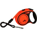 Lesa Retractabila Xtreme, Banda, Negru/Portocaliu, Marime XS: 3 m/Pana la 15 kg