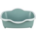 Litiera Berto Davio, Cu Rama, Inalta, 56 x 26 x 39 cm, Verde/Alb