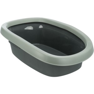 Litiera Carlo, Cu Rama, Be Eco, 38 x 17 x 58 cm, Antracit/Gri - Verde