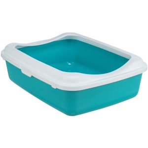 Litiera Classic, Cu Rama, 37 x 15 x 48 cm, Albastru Petrol/Alb