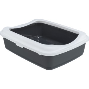 Litiera Classic, Cu Rama, 37 x 15 x 48 cm, Gri/Alb