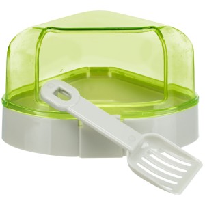 Litiera de Colt cu Acoperis pentru Hamsteri, Plastic, 14 x 8 x 11/11 cm, Diverse Culori