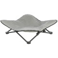 Pat Camping pentru Caini, Bej/Negru, Marime 69 x 20 x 69 cm/Pana la 15 kg