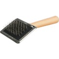 Perie Soft cu Pieptene de Curatat, Lemn