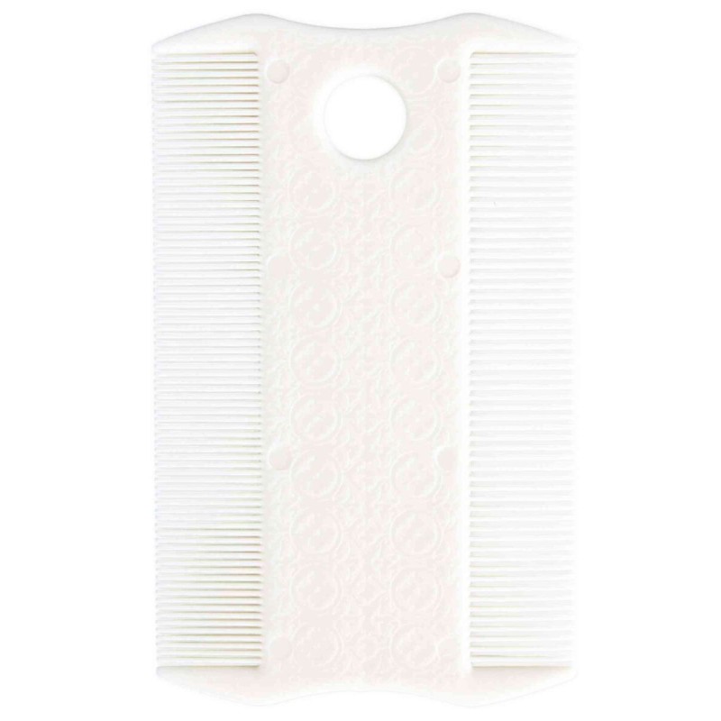 Pieptene Dublu Pentru Indepartare Purici/Praf, 9 cm