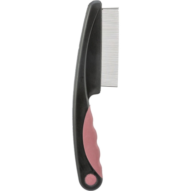 Pieptene Pentru Indepartare Purici/Praf, 15 cm, Roz/Negru