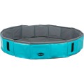 Piscina Pentru Caini, Plastic, Petrol/Gri, Dimensiune ø 70 x 12 cm