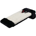 Placa cu Sisal de Zgariat, Pe Rola, 15 x 35 cm, Natural/Negru