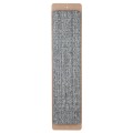 Placa de Zgariat cu Sisal, Lemn, Culoare Gri, Dimensiune 17 x 70 cm
