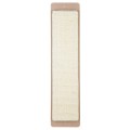 Placa de Zgariat cu Sisal, Lemn, Culoare Natural, Dimensiune 17 x 70 cm