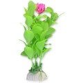 Planta Artificiala Pentru Acvariu, 10 cm, Verde Cu Roz