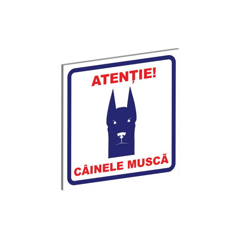 Pliant Pvc "Cainele Musca" 15 x 15 cm, Albastru-Rosu (Tip, 1)