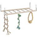 Pod Suspendat pentru Rozatoare, cu Jucarii, Lemn, 35 x 15 x 15 cm