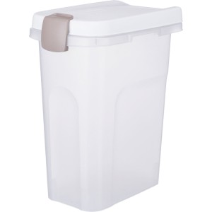 Recipient pentru Hrana Uscata, Transparent/Alb, Plastic
