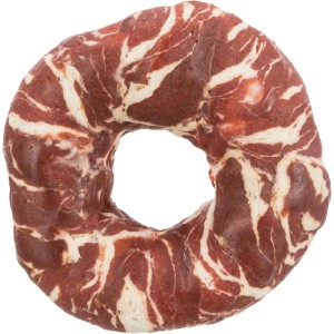 Recompensa Pentru Caini, Denta Fun, Inel Marmorat Cu Vita/Peste, 10 cm/110 g (10buc/Set)-Pret Bucata