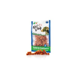 Recompense Pentru Caini, Mini Cuburi Cu Iepure Si Merisoare, 80 g