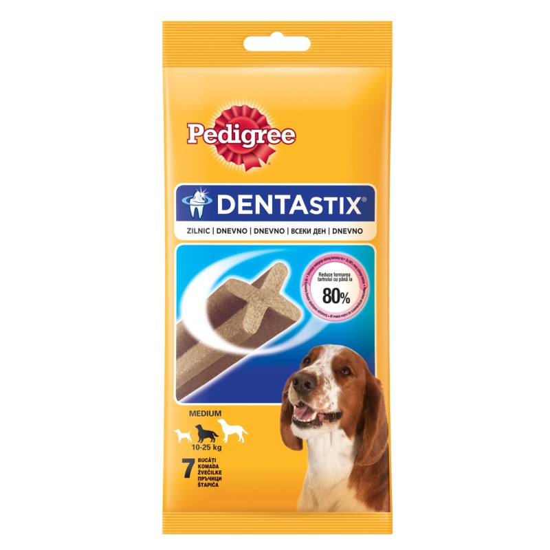 DentaStix, Talie Medie, 7 buc, 180g	