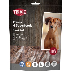 Recompense Pentru Caini, Premio 4 Superfoods, Pui/Rata/Vita/Miel, 4 x 100 g
