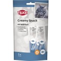 Recompense pentru Pisici, Creamy Snacks cu Peste Alb, 5 x 14 g