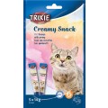 Recompense pentru Pisici, Creamy Snacks cu Ton si Creveti, 5 x 14 g