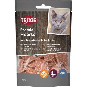 Recompense Pentru Pisici, Premio, Inimioare Cu Rata Si Peste, 50 g