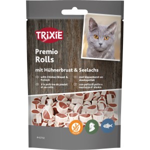 Recompense Pentru Pisici, Premio, Rulouri Cu Peste Si Pui, 50 g