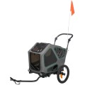 Remorca pentru Biciclete, S: 64 x 92 x 80 / 130 cm, Pana la 25 kg, Gri