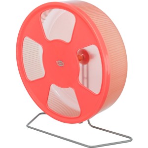 Roata De Alergare Pentru Rozatoare, Cu Suport, Plastic, 28 cm, Diverse Culori