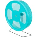 Roata De Alergare Pentru Rozatoare, Cu Suport, Plastic, 33 cm, Diverse Culori