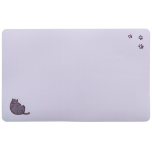 Servet Fat Cat/Paws Pentru Castron, Pisici, Plastic, 44 x 28 cm, Gri
