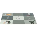 Servet Patchwork Cat pentru Castron, Pisici, Plastic 44 x 28 cm, Gri