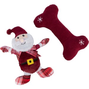 Set 2 X Jucarii Pentru Caini, Xmas Os Si Mos Craciun, Plus, 30 cm