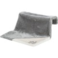 Sezlong pe Calorifer Plush, 45 x 24 x 31 cm, Gri/Gri Deschis
