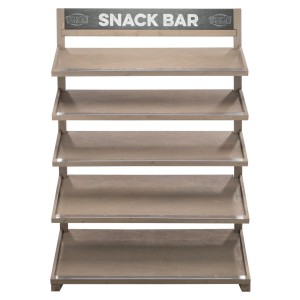Snack Bar cu Rafturi, 127 x 185 x 59 cm