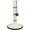 Stalp cu Sisal de Zgariat cu Jucarie, Diverse Culori, Dimensiune 50 cm