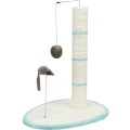 Stalp Sisal de Zgariat, cu Jucarii, 40 x 30 cm/ h: 50 cm, Diverse Culori