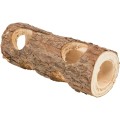 Tunel Tub Pentru Hamsteri, Lemn, 6.5-7.5 cmx20 cm, Maro