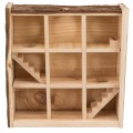 Turn de Joaca pentru Rozatoare, cu Camere, Lemn, 30 x 30 x 10 cm