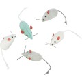 Jucarie Soarece Pisici, 5 cm, Diverse Culori, Material Plus