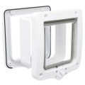 Usa Batanta pentru Pisici, 4 Way, cu Tunel, 20 x 22 cm, Culoare Alb