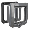 Usa Batanta pentru Pisici, 4 Way, cu Tunel, 20 x 22 cm, Culoare Gri