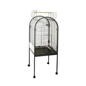 Volier pentru Papagali Junior Xxlight, 55 x 55 x 143 cm, Gri