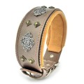 Zgarda Aztec, Piele Naturala, Maro Deschis, Produs Redus, Marime L