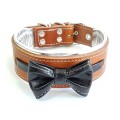Zgarda Bowtie-Papion, Piele Naturala, Diverse Culori