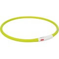 Zgarda cu Led, Incarcare USB, XS-XL, Silicon, 70 cm/ø 10 mm, Culoare Verde
