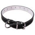 Zgarda Exo cu Ornament Buline L0-L6, Pasla, Piele, Negru, Dimensiune L3: 53/2.5 cm