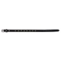 Zgarda Exo cu Ornament Buline L0-L6, Pasla, Piele, Negru, Dimensiune L1: 40/1.6 cm