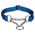 Zgarda Premium, Semistrangulanta, S-M: 30-40 cm/15 mm, Albastru